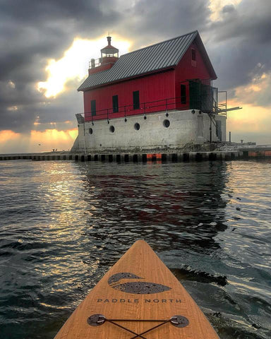 Paddleboarding Grand Haven Lighthouse