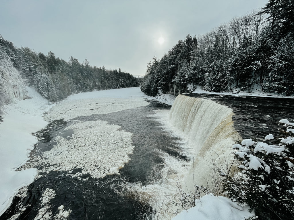 winter at Tahquamenon Falls