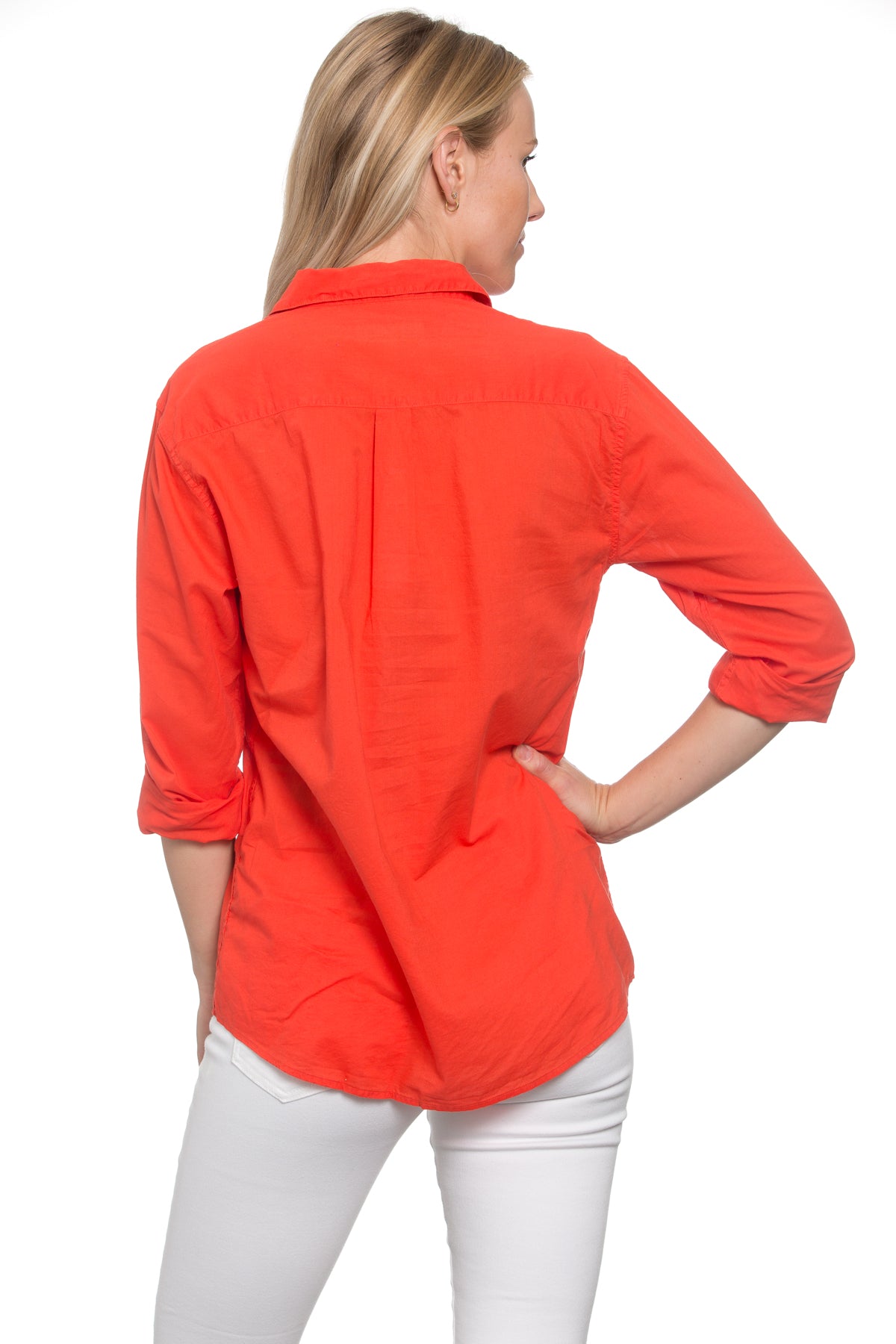 Summerland Shirt in Red Voile