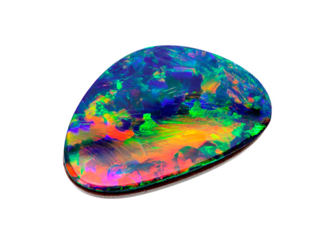 Loose Black Opal Red Fire