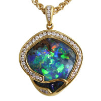 opal pendant