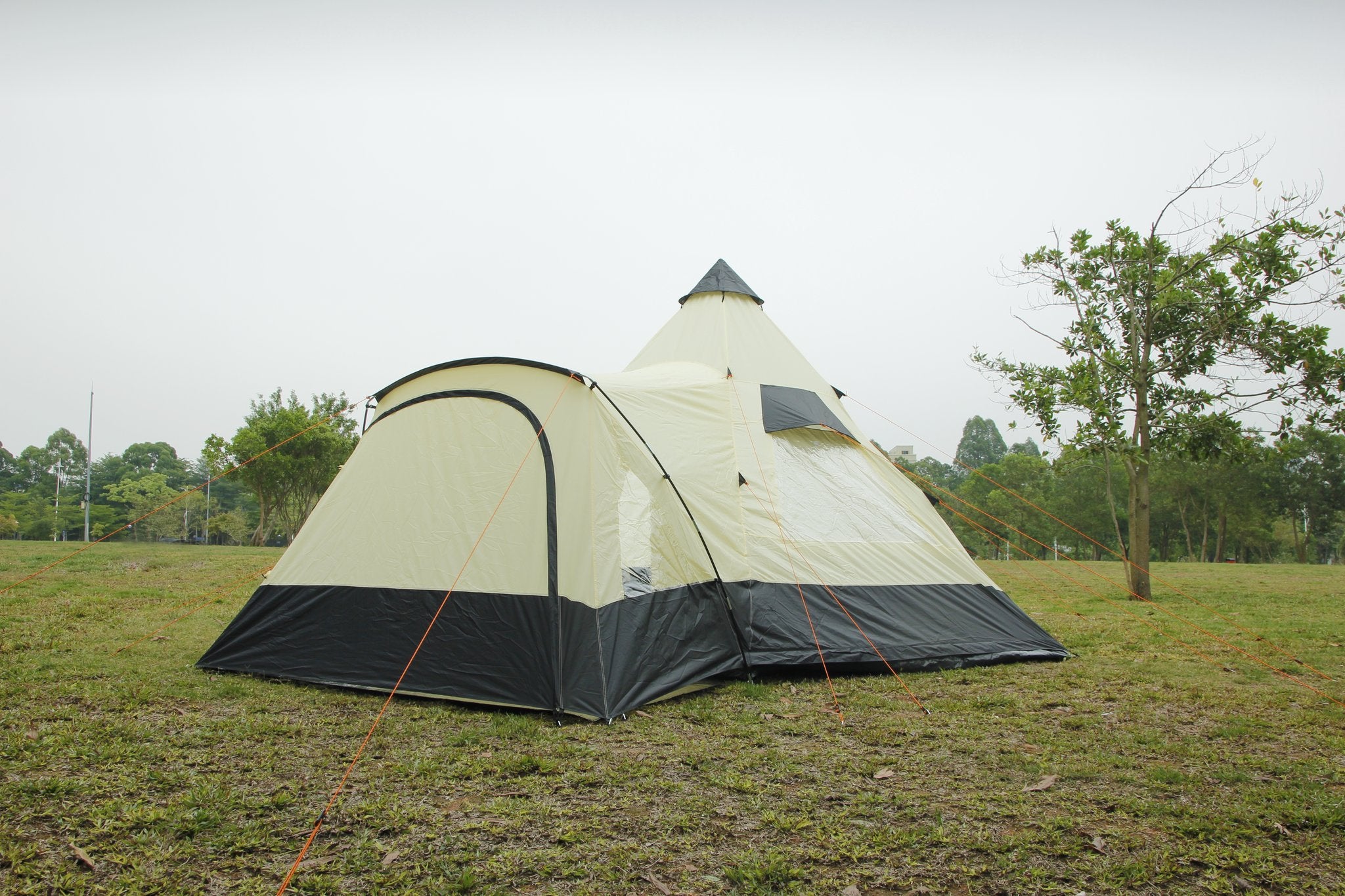 tent with tunnel