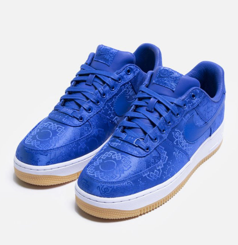 clot air force 1 blue silk