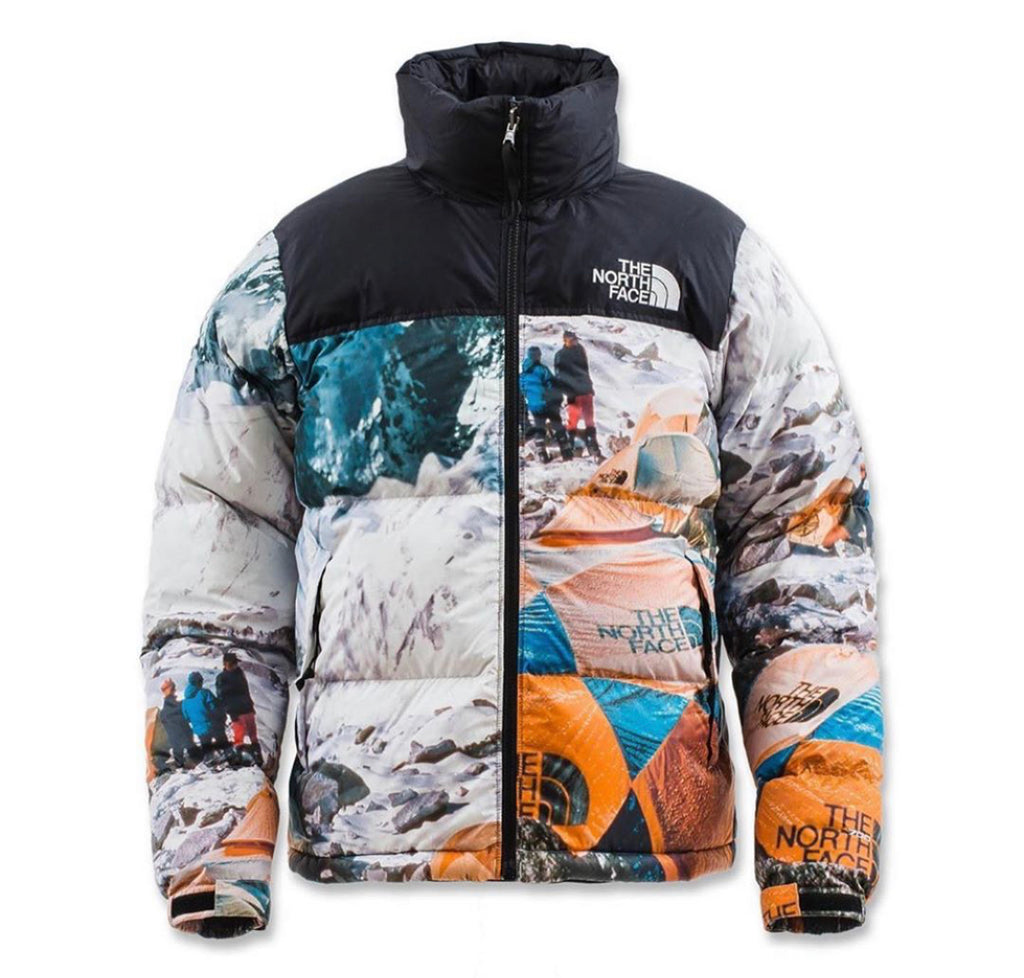 north face printed jacket