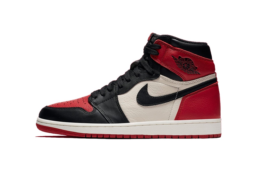 nike air jordan 1 bred toe