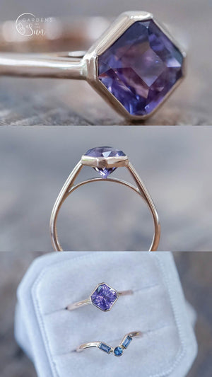 Custom Amethyst Ring - Gardens of the Sun | Ethical Jewelry