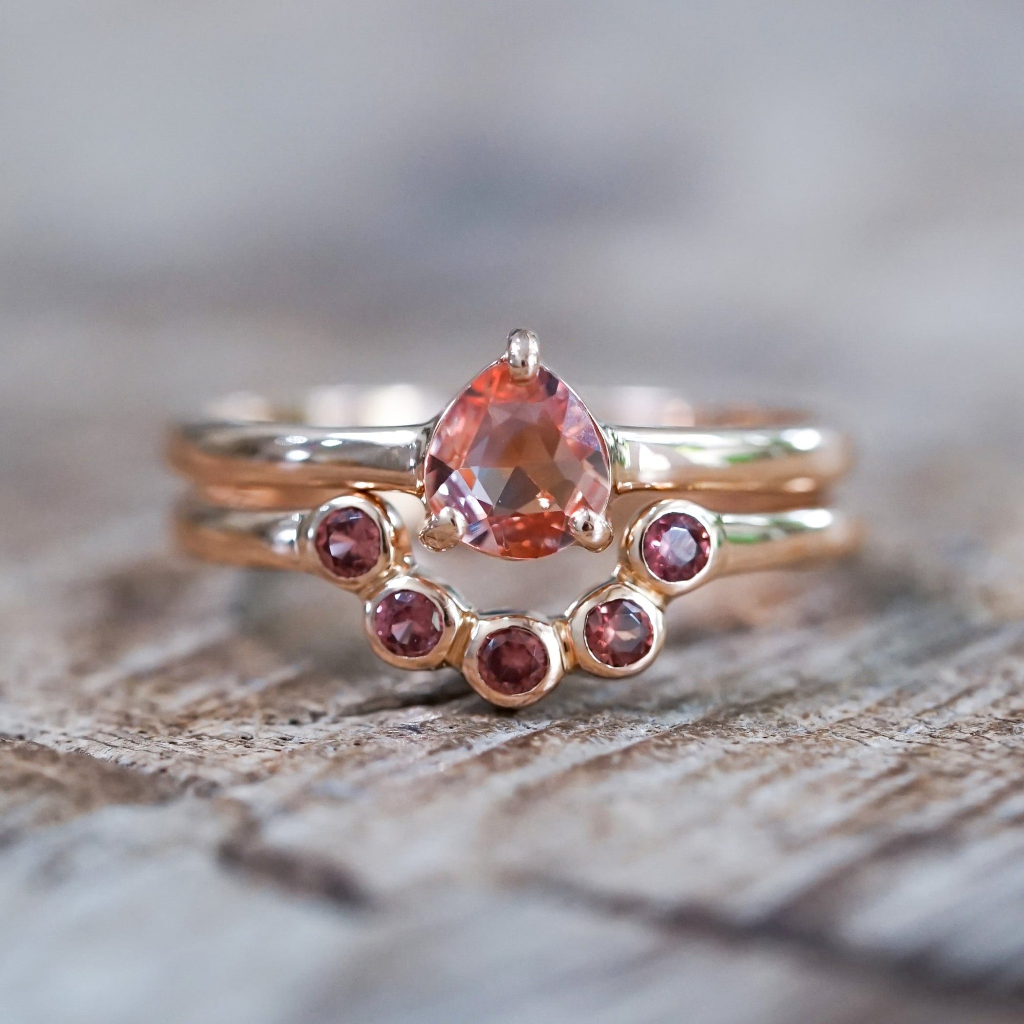 Lavender Spinel Ring in Rose Gold - Size 7.5 - Gardens of the Sun