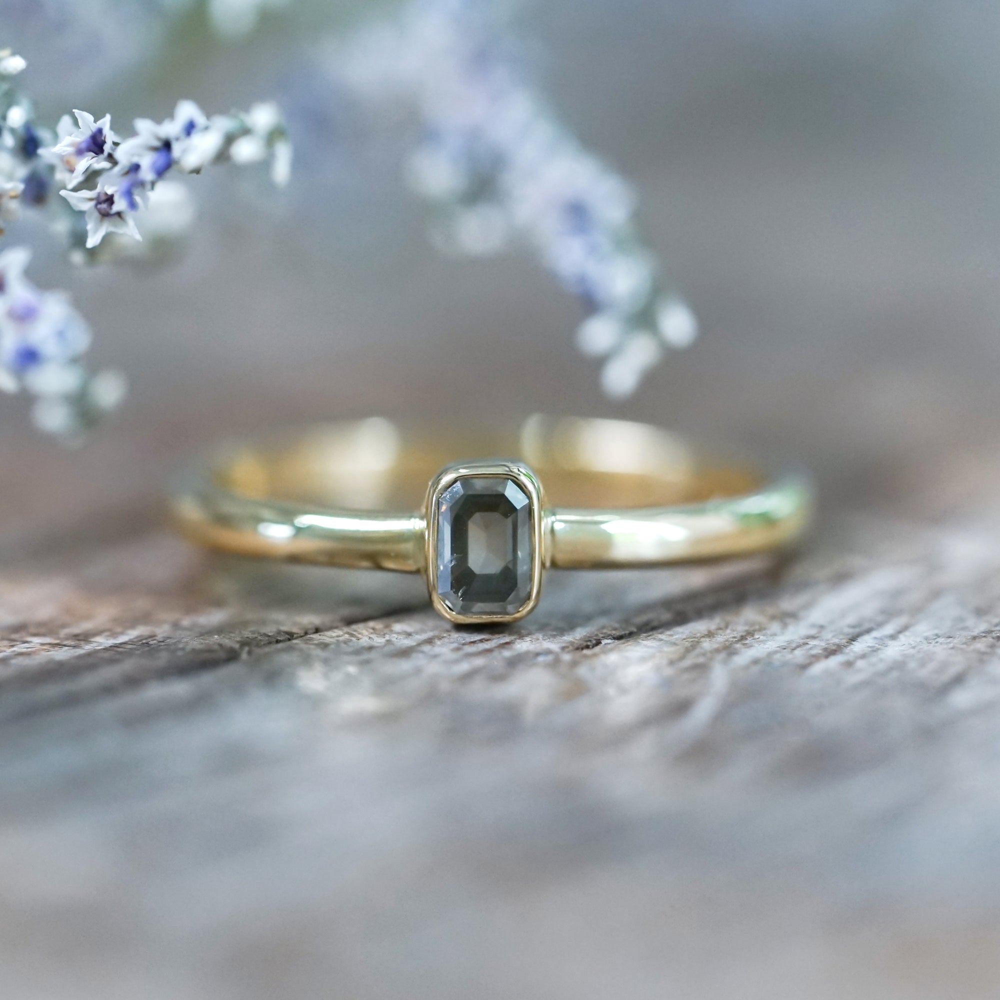 Black Gold Wedding Ring - Gardens of the Sun | Ethical Jewelry