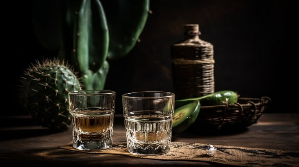 México Tequila de Agave - 2 Shotglases