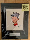 Archie comics Jughead rare original sketch matted signed by artist