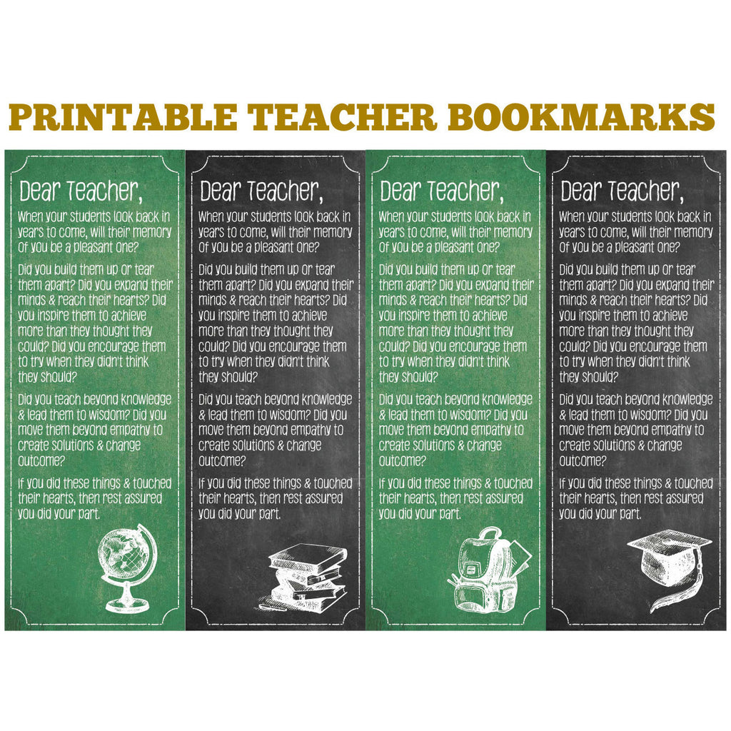 21+ Teachers Day Bookmarks Printables Free Coloring Pages