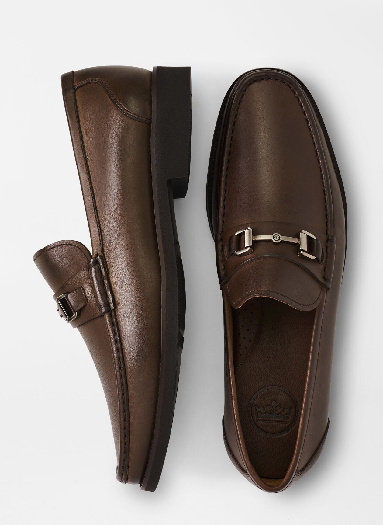 Bailey croc-effect leather loafers