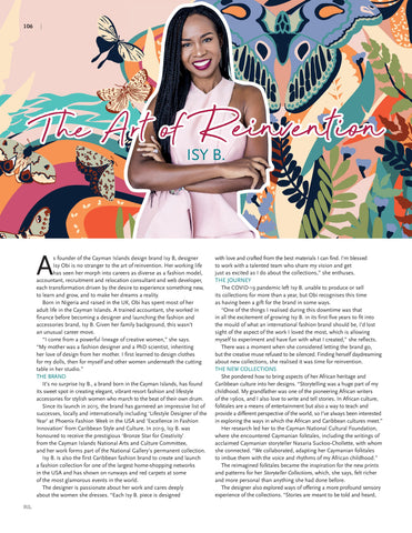 Isy B. and the Art of Reinvention in the Winter issue of RealLife Caribbean