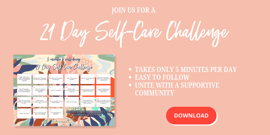 self-care challenge poster