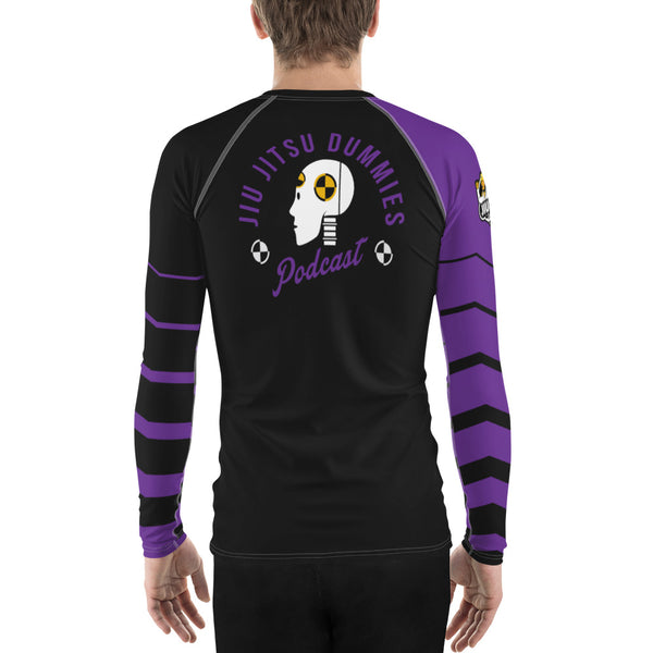 Download Jiu Jitsu Dummies Ranked Men's Rash Guard - Purple Belt