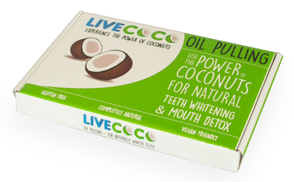 LiveCoco Mint Coconut Oil Pulling kit for Teeth Whitening-14 day (coco 