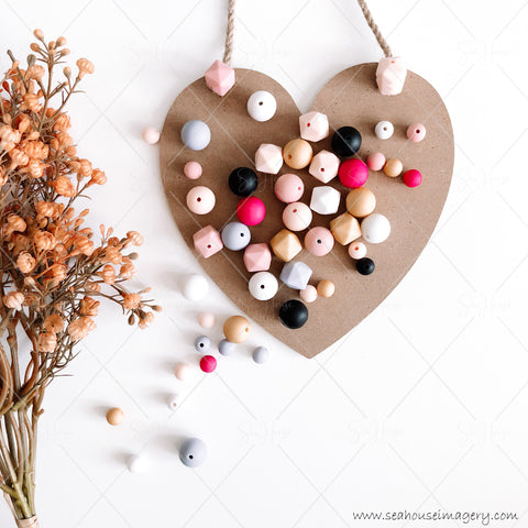 Wooden Beads inside Heart for Blog Article