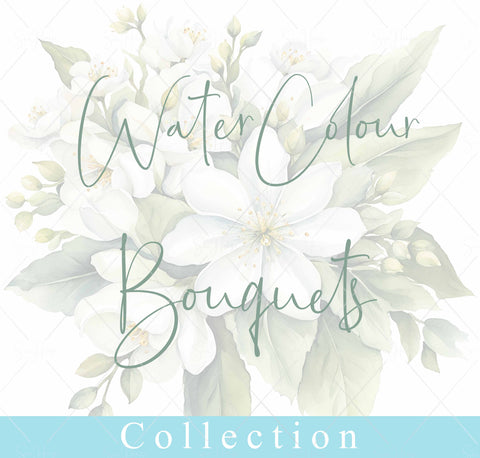 Water Colour Bouquets Collection of Stock Photos by SeaHouse Imagery