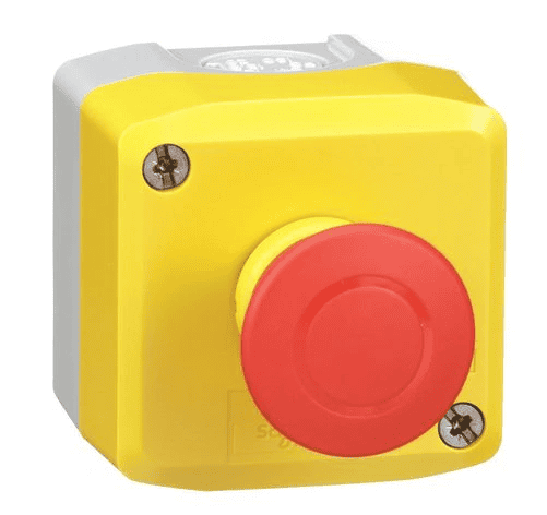 Schneider 10 Amp 600v Electrical Emergency Stop Button For Dispensing Unit. Xalk198h7