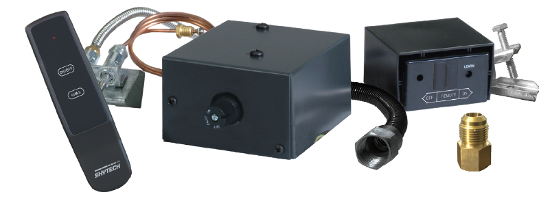 Skytech Ng Valve Kit With Manual On/off, Flame Height Remote