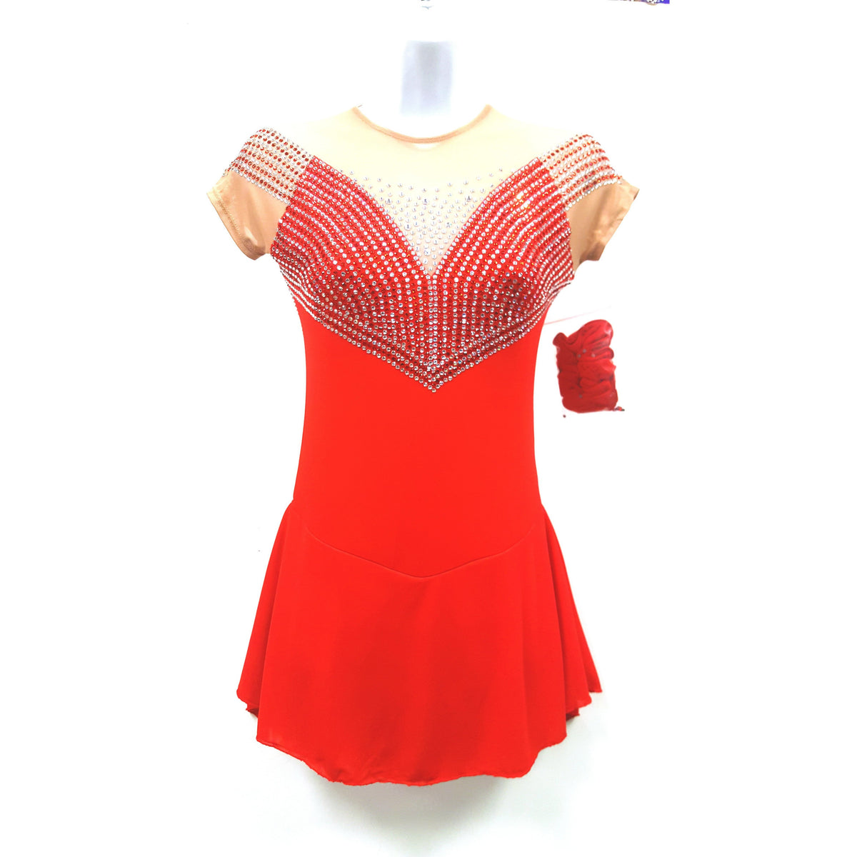 Figure Skating Dress - 100's Crystals SU1200 Red – Boutique Step Up