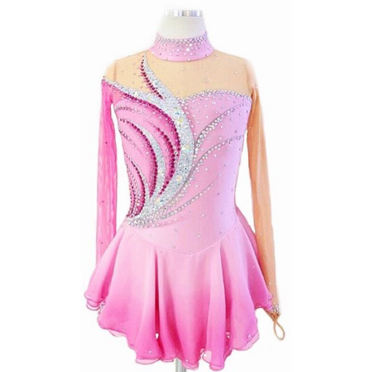 Competition Figure Skating Dress Pink & other Colors BSU Style 20510 ...