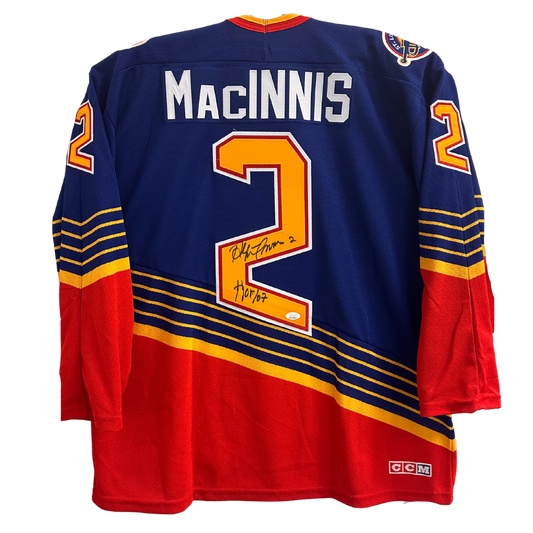Al MacInnis St. Louis Blues Autographed Reebok Premier Jersey with  Centennial Patch and NHL 100 Inscription. Auctioned by the National Hockey  League Foundation - NHL Auctions