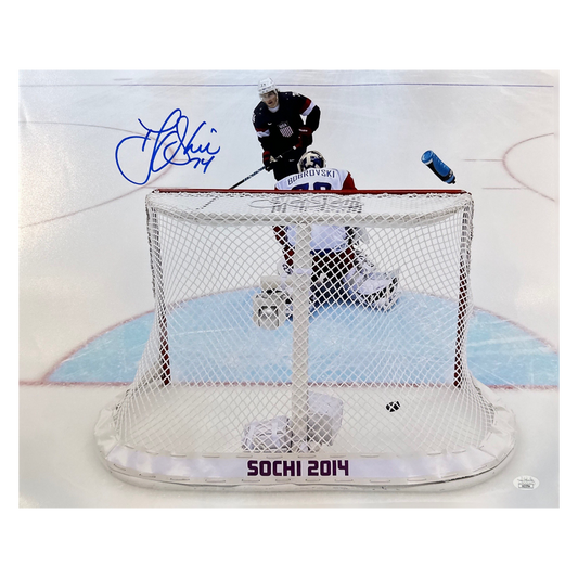 TJ Oshie Washington Capitals Autographed Saving Goal Photo - Fan Cave