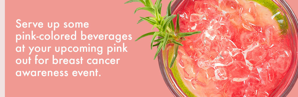 pink colored beverages