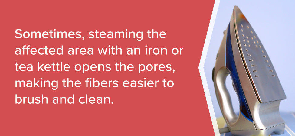 cleaning-shoes-with-an-iron