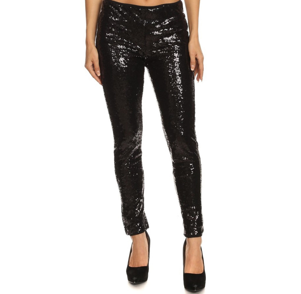 Curvy Midnight Glitter Pants – The Perfect Pair Boutique