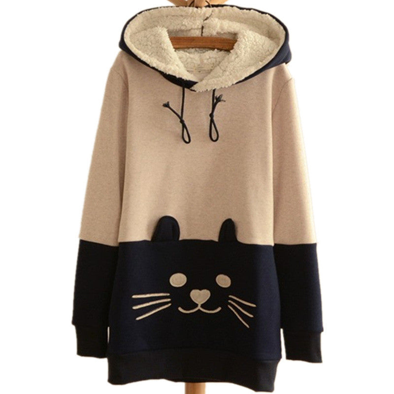 Cat Face Tail SweatShirts Hoodies – Fun and Luck