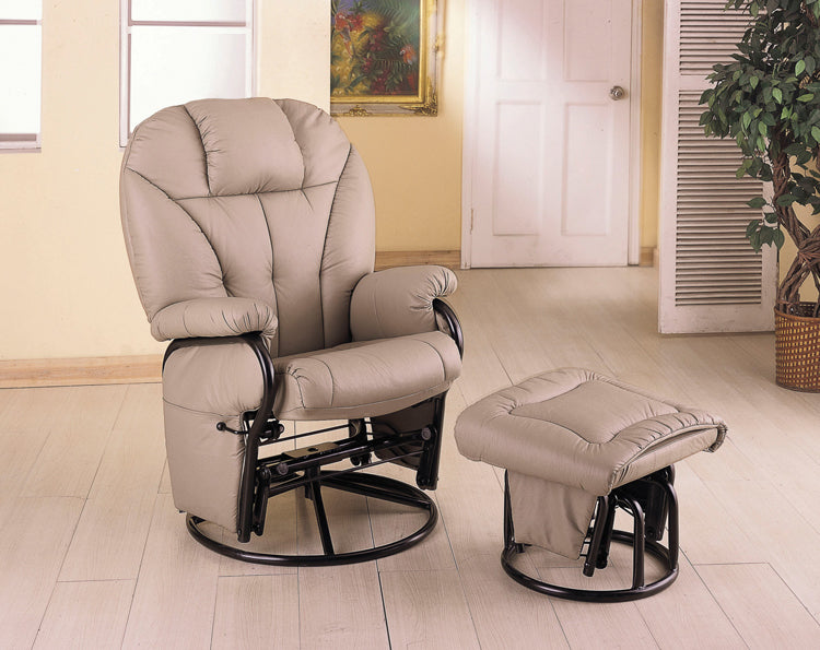 swivel glider recliner with ottoman