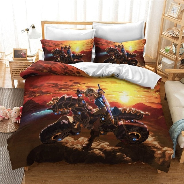 The Legend Of Zelda 3 Piece Luxury Bed Set 9 Prints Furniture Express