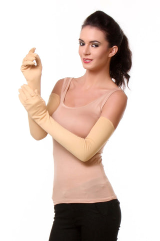 summer full sleeve hand gloves for sun protection