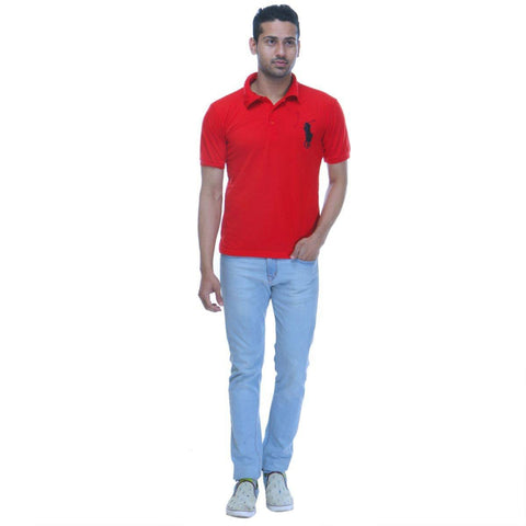 red polo t shirt mens