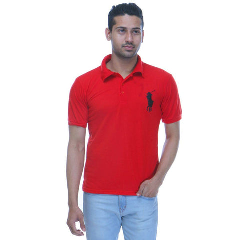 red polo t shirt