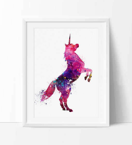 unicorn art watercolor print watercolor art unicorn