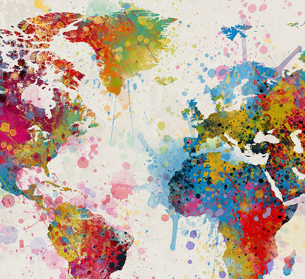 Extra Watercolor World Map World Map Art Travel