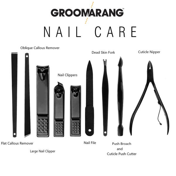 Groomarang The Ultimate 15 Piece Mens Grooming Manicure & Pedicure Kit 7