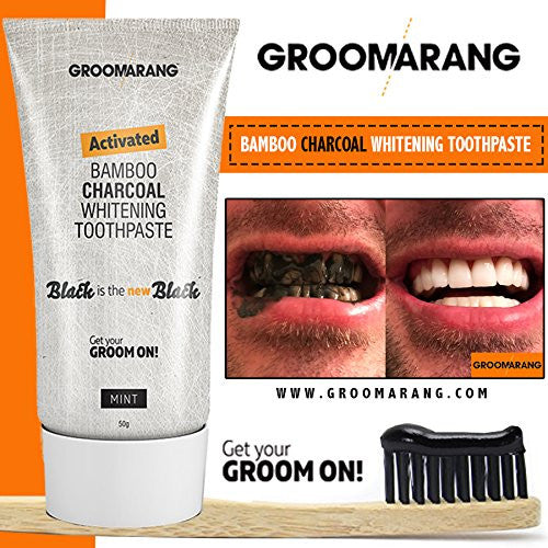 Groomarang Activated Bamboo Charcoal Teeth Whitening Toothpaste 3