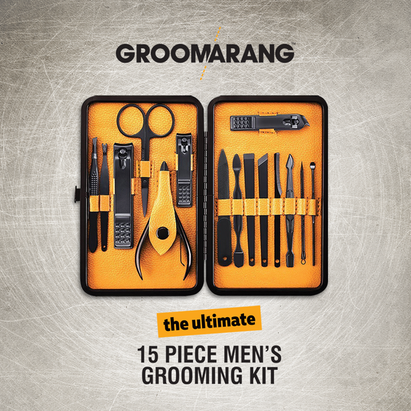 Groomarang The Ultimate 15 Piece Mens Grooming Manicure & Pedicure Kit 3