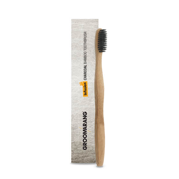 Groomarang Infusion Charcoal Bamboo Toothbrush 3