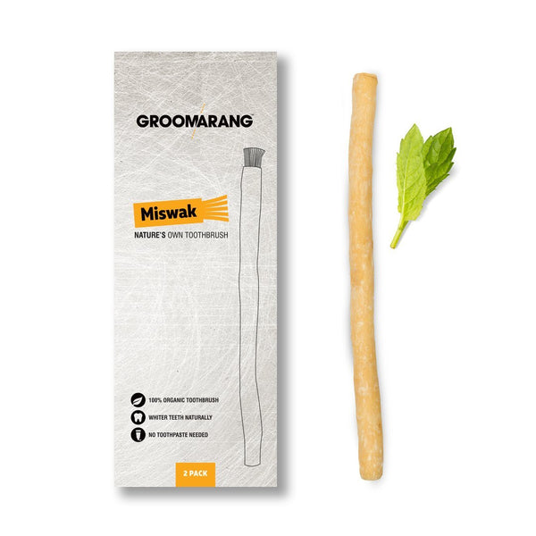 Groomarang Miswak 2 Pack - Natural On the Go Teeth Cleaning 1