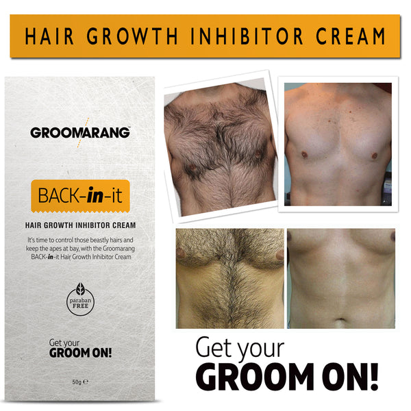 Groomarang Back in it Hair Growth Inhibitor Cream - Permanent Body and Face Hair Removal 0