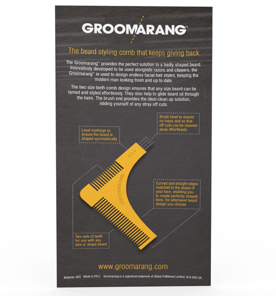 Groomarang Beard Shaping & Styling Template Comb 4