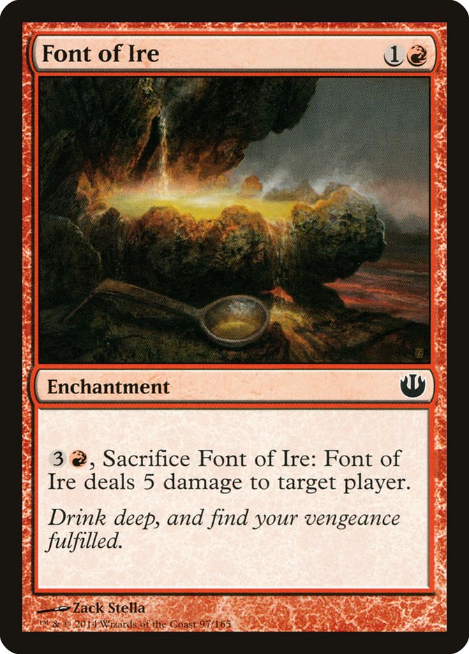 Font of Ire Magic The Gathering Journey Into Nyx