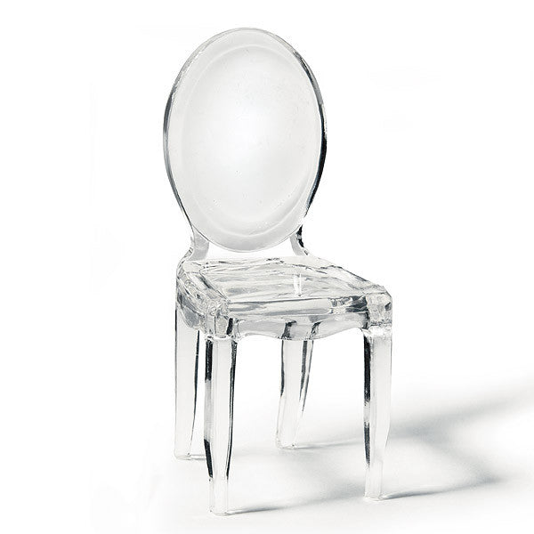 8 Miniature Clear Acrylic Phantom Chairs Florida Home