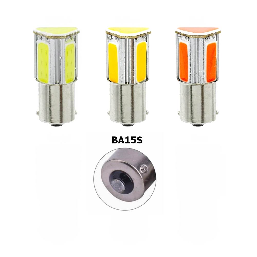 BA15S COB LED pære, 12v - Dinled