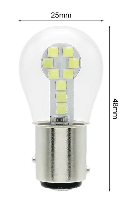 Billede af BAY15D LED pære - 12v - Dinled